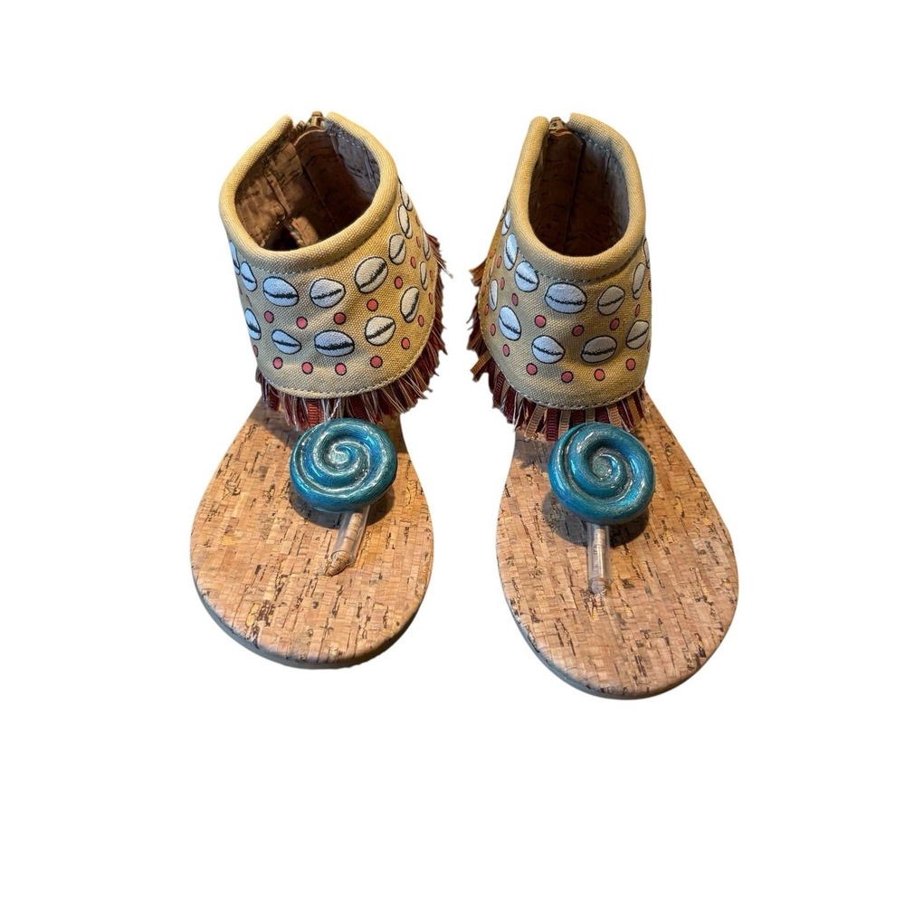 Disney Moana Shoes Sandals Princess Dress Up Size 11 12‎ Todder Cosplay Park